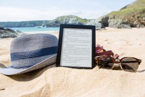 ebook beach hat glasses