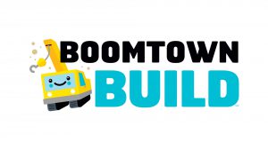 First Lego League Jr boomtown build logo