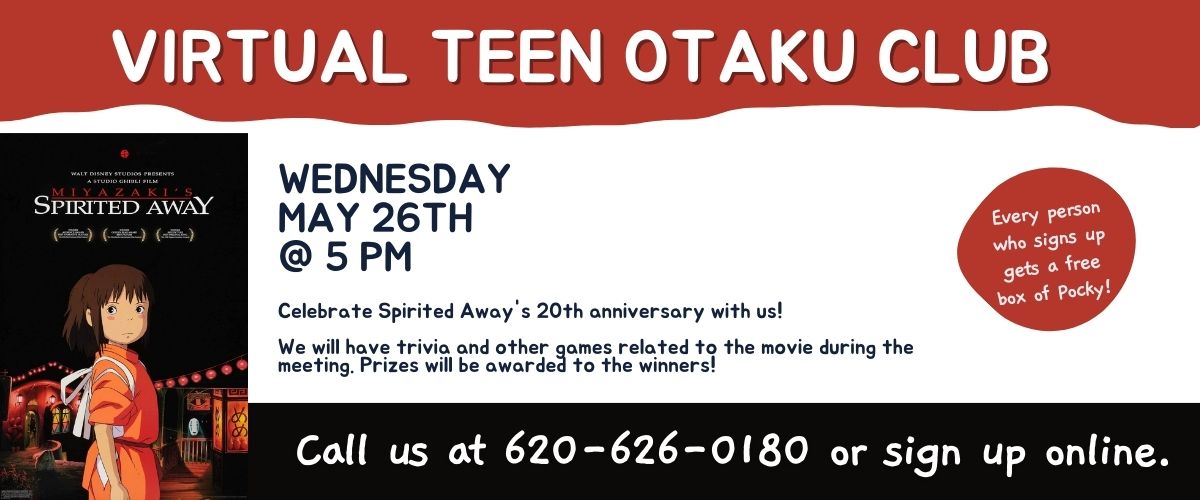 Teen Otaku Club May – Liberal Memorial Library