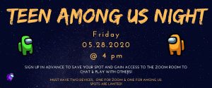 May 2021 teen among us night