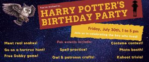 2021 Harry potter's birthday party