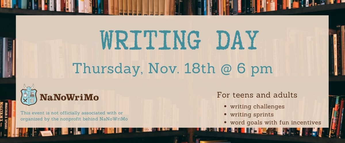 2021 National novel writing month writing day