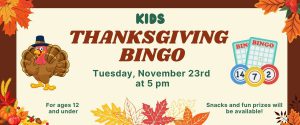2021 Thanksgiving bingo