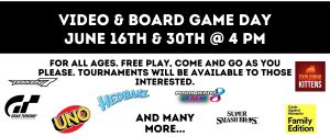 2022 June Video & Board Game Day