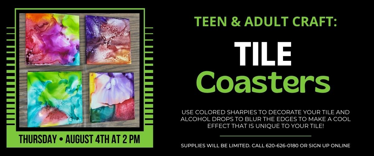Teen &#038; Adult Craft: Tile Coasters