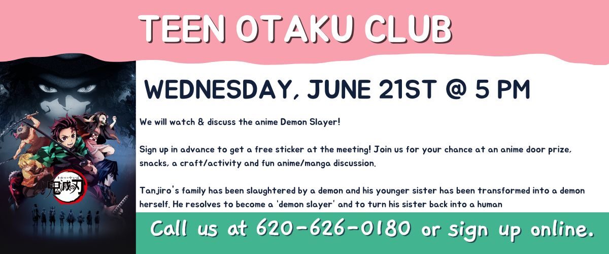 Teen Otaku Club May – Liberal Memorial Library