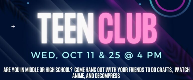 Teen Otaku Club May – Liberal Memorial Library