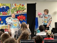 On June 11th at 1 pm, Dan Dan the Magic Man came to the library with his Summer Reading magic show, “The Magical Reading Adventure”. There were Silly songs, live animals, and tons of audience participation!