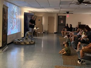 Thank you Jefferson Knapp for entertaining us on July 1st with your tales of how you came up with the characters for your books, especially the giant scary snake!