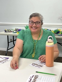 Our February 28th Mardi Gras themed Bunco party was a festive occasion filled with laughter and fun!