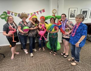 June 13th - The Luau Bunco Party was a blast! So much laughter, snacks, dice flying everywhere, friendship galore! Really fun time!