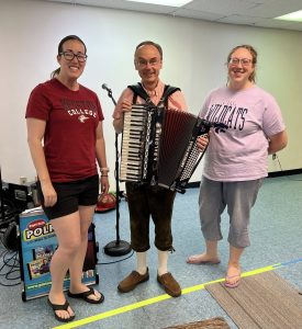On June 12th, we had a great time with Wisconsin Schneider (Polka Mike!) telling jokes, playing pranks, and doing the chicken dance! We love you, Mike!