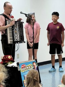 On June 12th, we had a great time with Wisconsin Schneider (Polka Mike!) telling jokes, playing pranks, and doing the chicken dance! We love you, Mike!