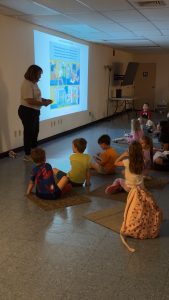 On June 10th, Jennifer Hanson with Smoky Hills PBS brought the fun to the library with her craft and story time!