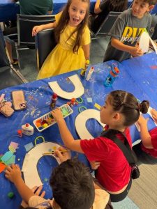 On June 10th, Jennifer Hanson with Smoky Hills PBS brought the fun to the library with her craft and story time!