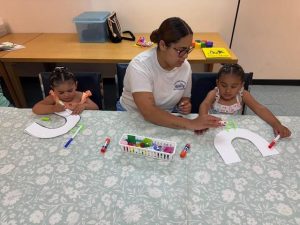 On June 10th, Jennifer Hanson with Smoky Hills PBS brought the fun to the library with her craft and story time!
