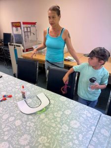 On June 10th, Jennifer Hanson with Smoky Hills PBS brought the fun to the library with her craft and story time!