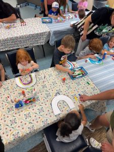 On June 10th, Jennifer Hanson with Smoky Hills PBS brought the fun to the library with her craft and story time!