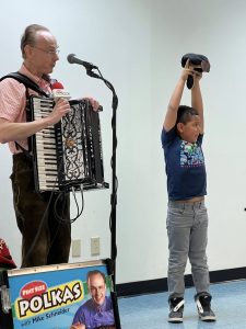 On June 12th, we had a great time with Wisconsin Schneider (Polka Mike!) telling jokes, playing pranks, and doing the chicken dance! We love you, Mike!