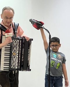On June 12th, we had a great time with Wisconsin Schneider (Polka Mike!) telling jokes, playing pranks, and doing the chicken dance! We love you, Mike!