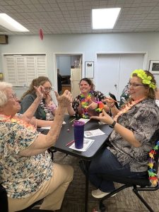 June 13th - The Luau Bunco Party was a blast! So much laughter, snacks, dice flying everywhere, friendship galore! Really fun time!