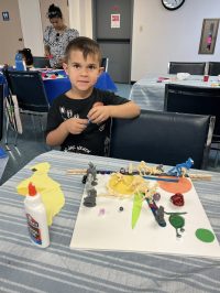 Our patrons proved that you can make something out of nothing - they took our random craft supplies and turned them into masterpieces at our Bad Art program on June 18th!!