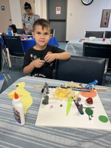 Our patrons proved that you can make something out of nothing - they took our random craft supplies and turned them into masterpieces at our Bad Art program on June 18th!!
