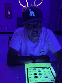 On Thursday, June 25th, we all had a lot of fun with Blacklight Bingo.