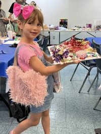 Our patrons proved that you can make something out of nothing - they took our random craft supplies and turned them into masterpieces at our Bad Art program on June 18th!!