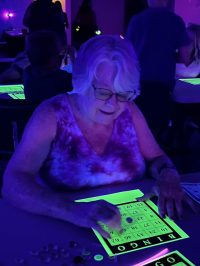 On Thursday, June 25th, we all had a lot of fun with Blacklight Bingo.