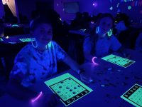 On Thursday, June 25th, we all had a lot of fun with Blacklight Bingo.
