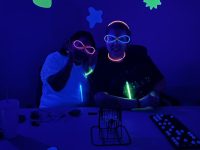 On Thursday, June 25th, we all had a lot of fun with Blacklight Bingo.