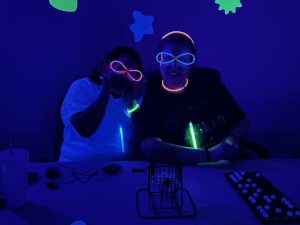 On Thursday, June 25th, we all had a lot of fun with Blacklight Bingo.