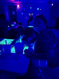 On Thursday, June 25th, we all had a lot of fun with Blacklight Bingo.