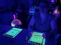 On Thursday, June 25th, we all had a lot of fun with Blacklight Bingo.