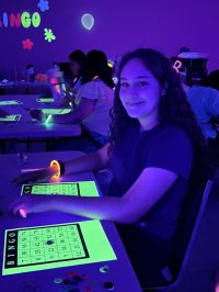On Thursday, June 25th, we all had a lot of fun with Blacklight Bingo.