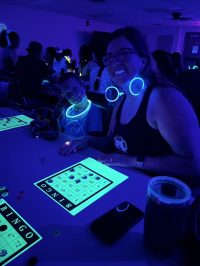 On Thursday, June 25th, we all had a lot of fun with Blacklight Bingo.