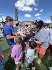 On July 2nd, the library was overrun with adorable chaos as llamas, piglets, goats, and kangaroos took charge!