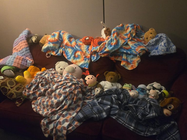 We had a fun Stuffed Animal Sleepover party at the library on July 25th. It was a super busy day, we went to story time, ate pizza, raced on the book carts, captured Leif the librarian, and lots of other fun things!